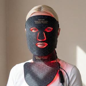 Black Led mask + neck