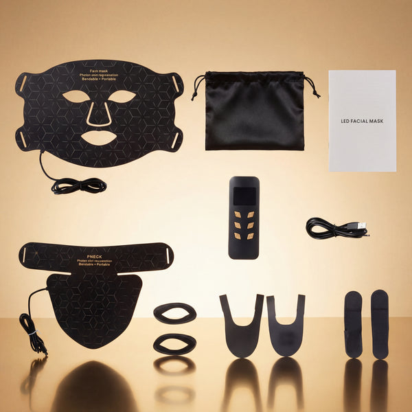 Black Led mask + neck